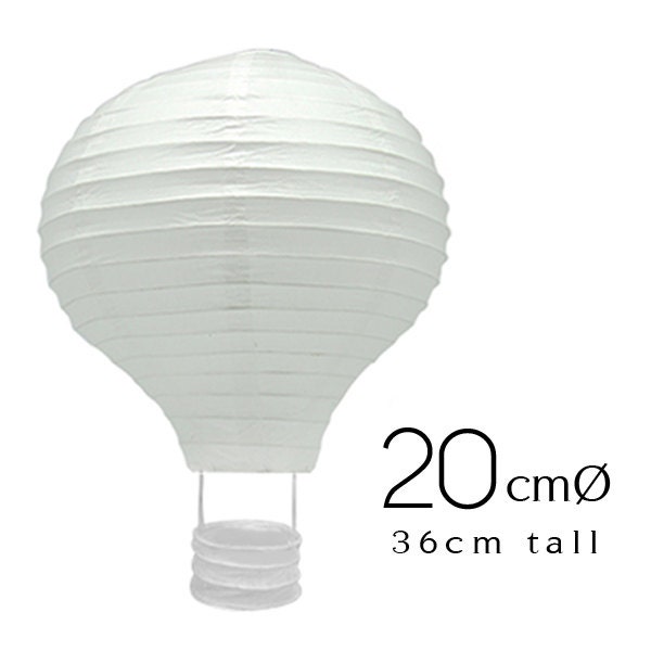 White Hot Air Balloon Paper Lanterns Inch Cm Wedding