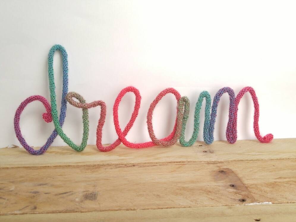 Wire Words Wire Word Art Word Wall Art Yarn Wire Words