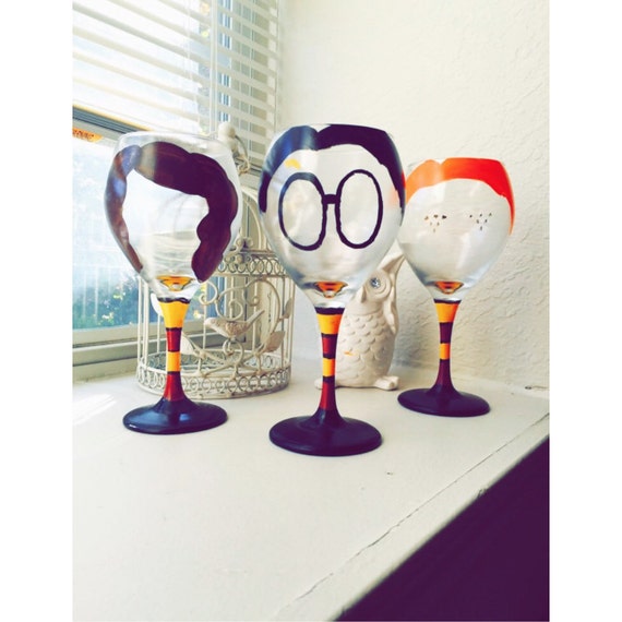 Harry Potter Wine Glass Set