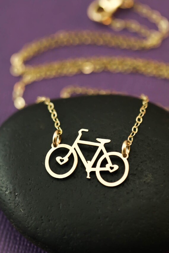 Bike Necklace Bicycle Jewelry Bike Charm Necklace By IvyByDesign