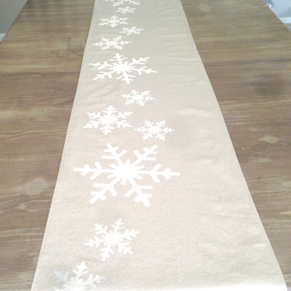 Snowflake Table Runner Christmas Table Runner By Rmichaelcreations