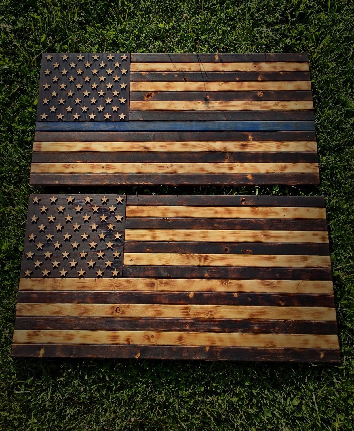 Rustic Wood Burned American Flag By TheRusticWoods On Etsy