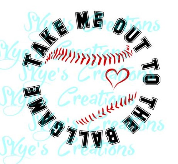 Take Me Out To The Ballgame Svg