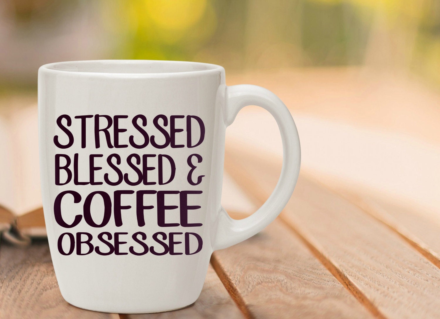 Oz Coffee Mug Stressed Blessed And Coffee Obsessed Coffee