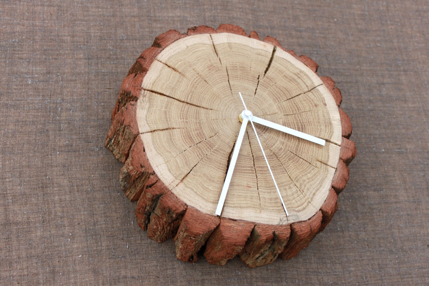 Old Tree Stump Oak Natural Wall Clock Home By Wildbeargoods