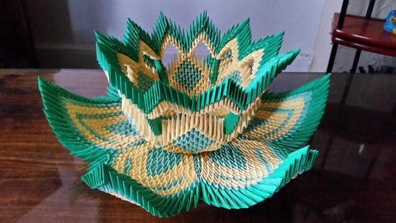 Ваза из модулей оригами маленькое Ваза из модулей оригами маленькое