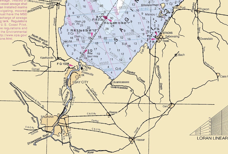 2005 Nautical Map Of Lake Huron And Georgian Bay