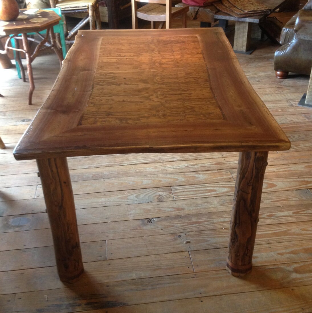 Beautiful Handcrafted Wormy Chestnut Trestle Dining By TheTableCo