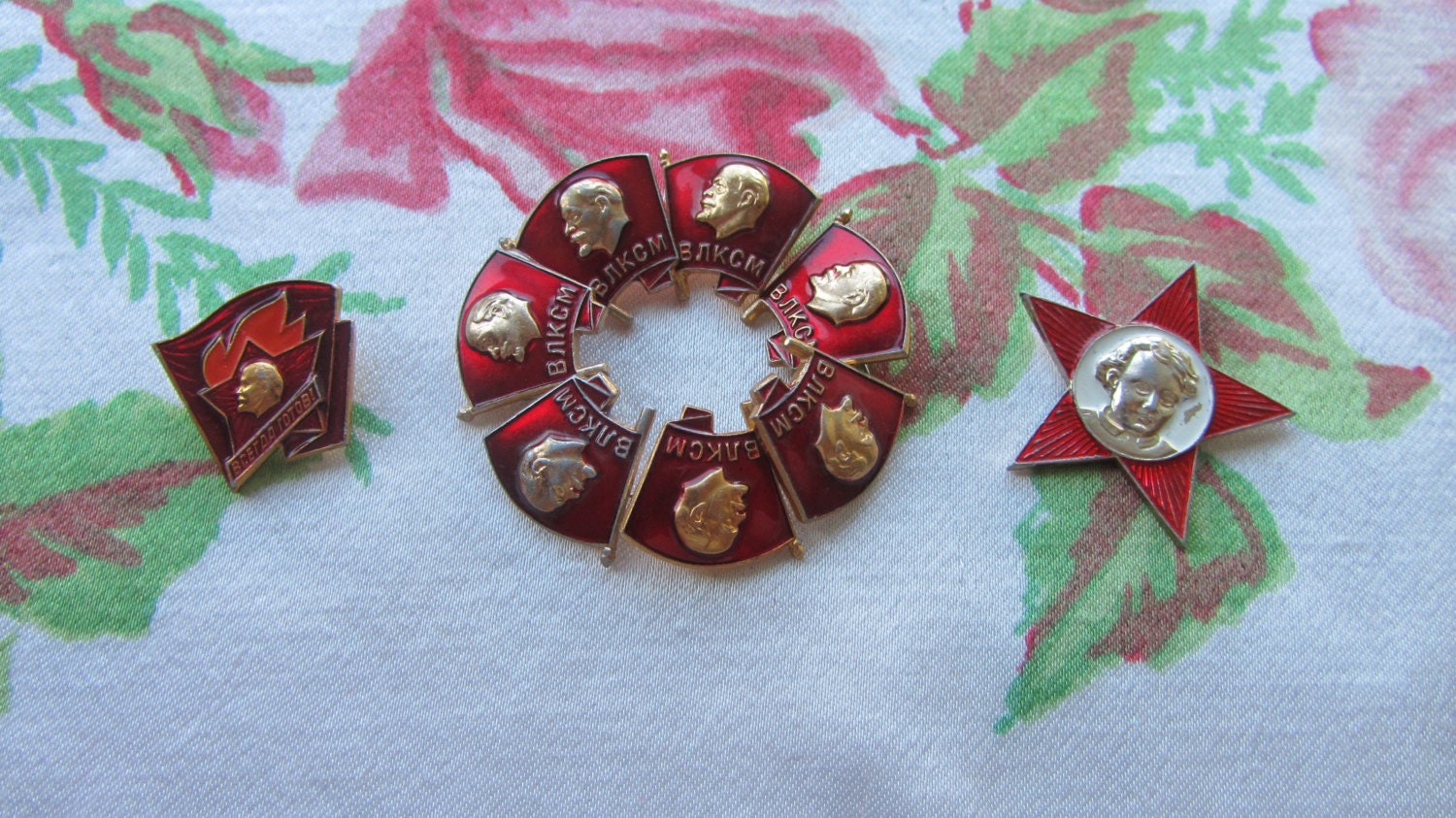 Set of USSR Badges, Metal Pins, 1960s - 1980s, Russian Pins, Souvenir Badges, So
