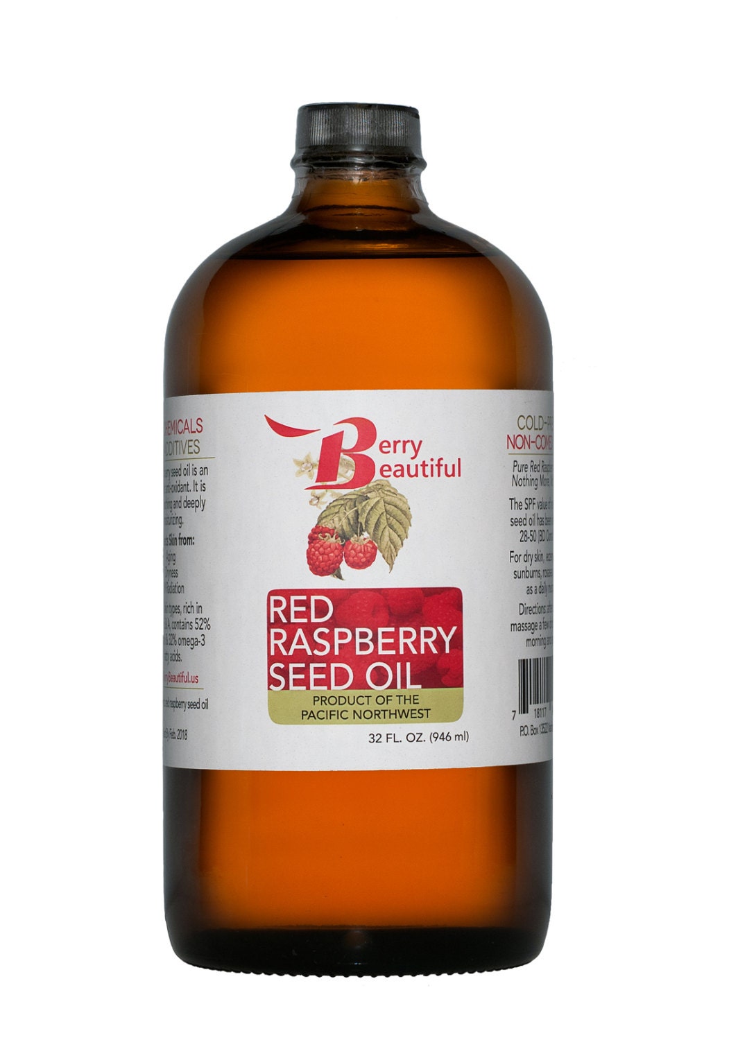 Red Raspberry Seed Oil Fl Oz Ml Cold Pressed By