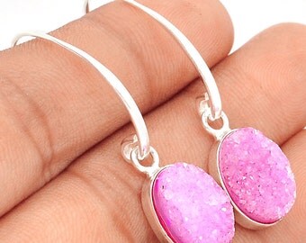 Items Similar To Chunky Hammered Rose Quartz Statement Necklace Hot