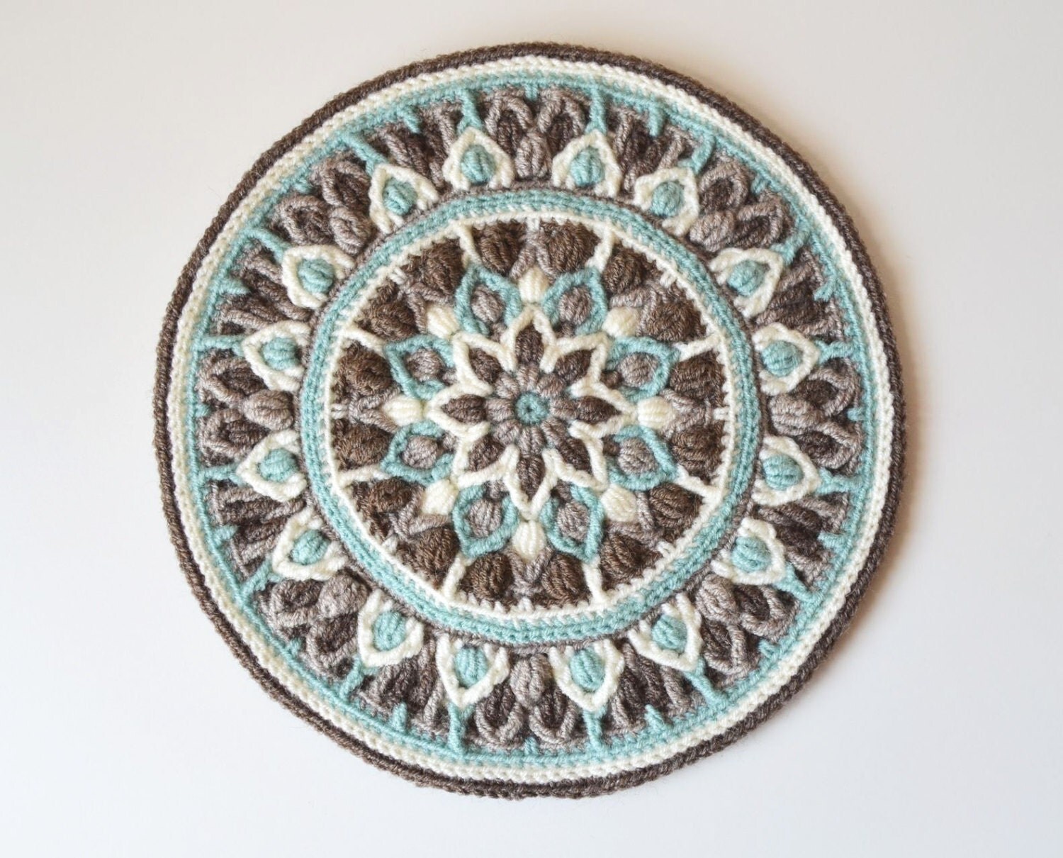 Crochet Mandala Potholder Pattern Overlay Crochet Pdf