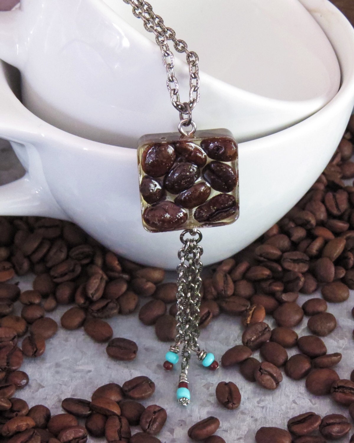 Reserved C Turner Coffee Bean Necklace