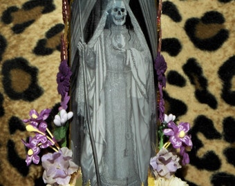 Items Similar To La Santisima Muerte Custom Portable Altar Shrine