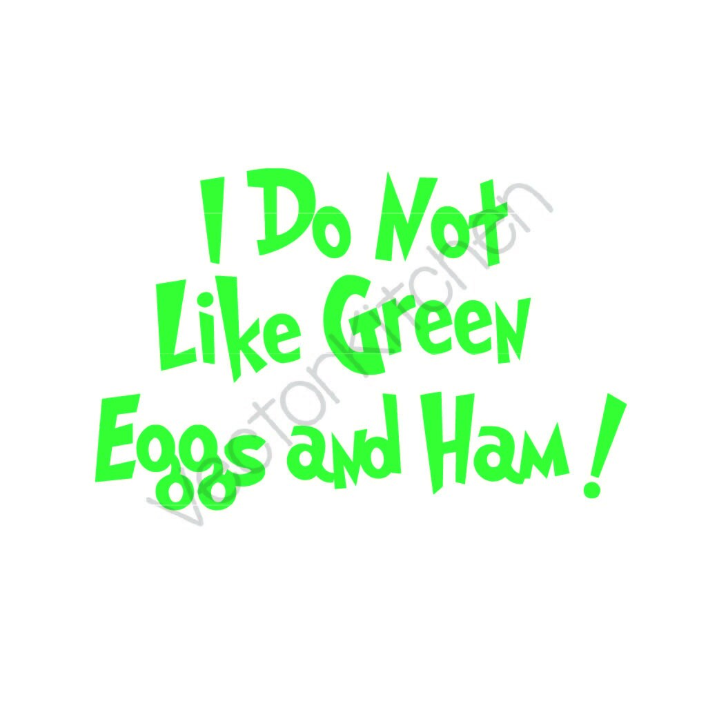 Green Eggs And Ham Etsy