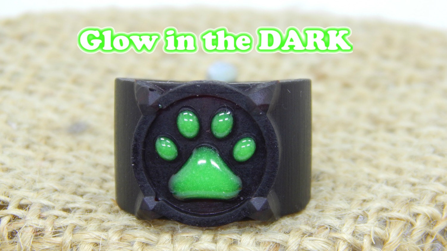 Chat Noir Anello Glow In The Dark Qualsiasi Dimensione From