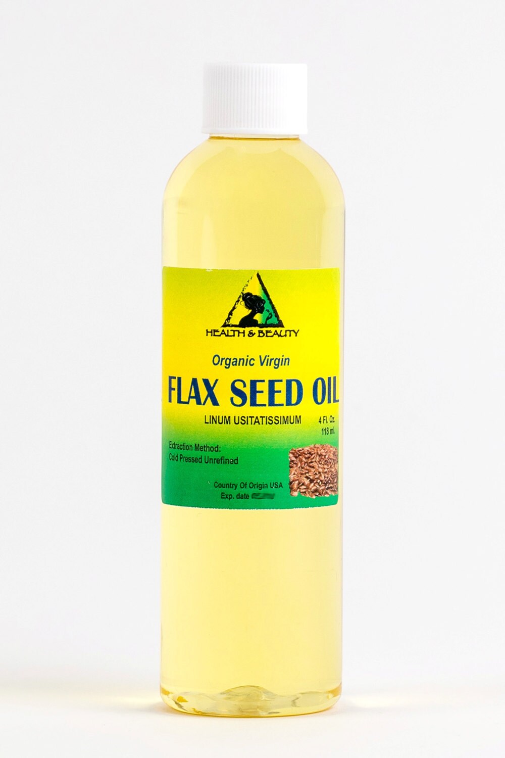 4 Oz FLAX SEED OIL Organic Carrier Cold Pressed Unrefined