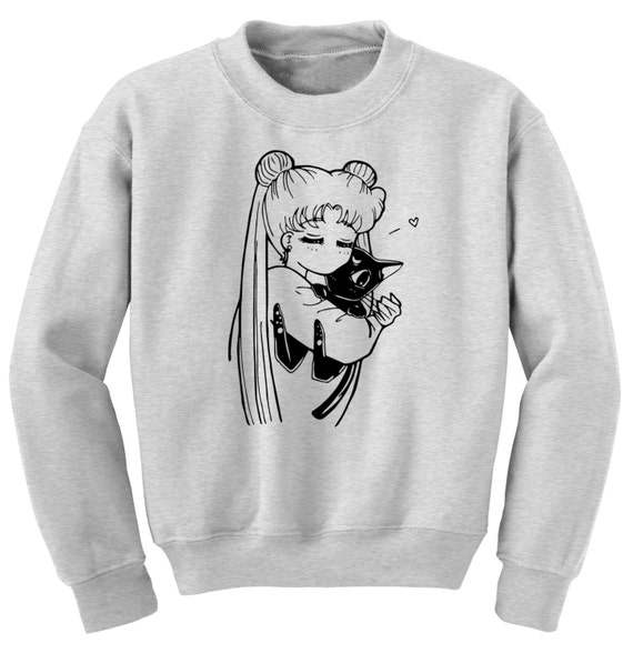 Sailor Moon Sweater Sailor Moon Luna Anime Sweater By Animute