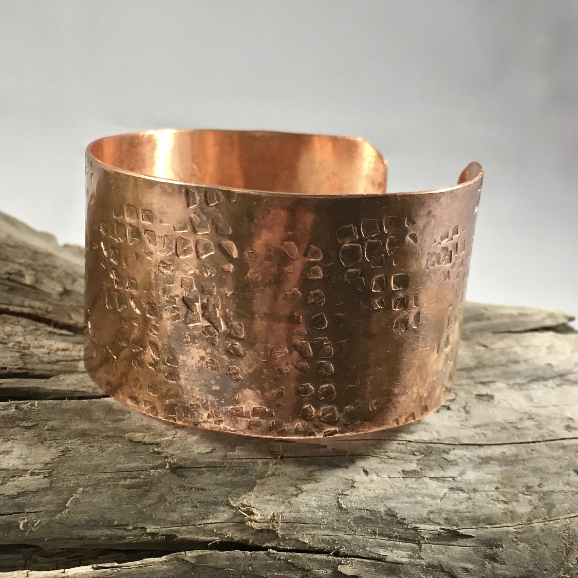 Copper Cuff Bracelet Rustic Cuff Cuff Bracelet Hammered