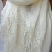 Summer Wedding Shawl In Cream Pashmina Bridesmaid By Elegancescarf