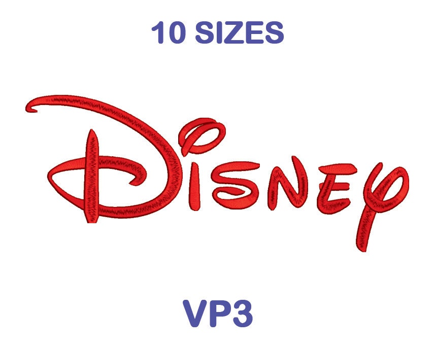 Disney Embroidery Font 10 Size VP3 Format Embroidery