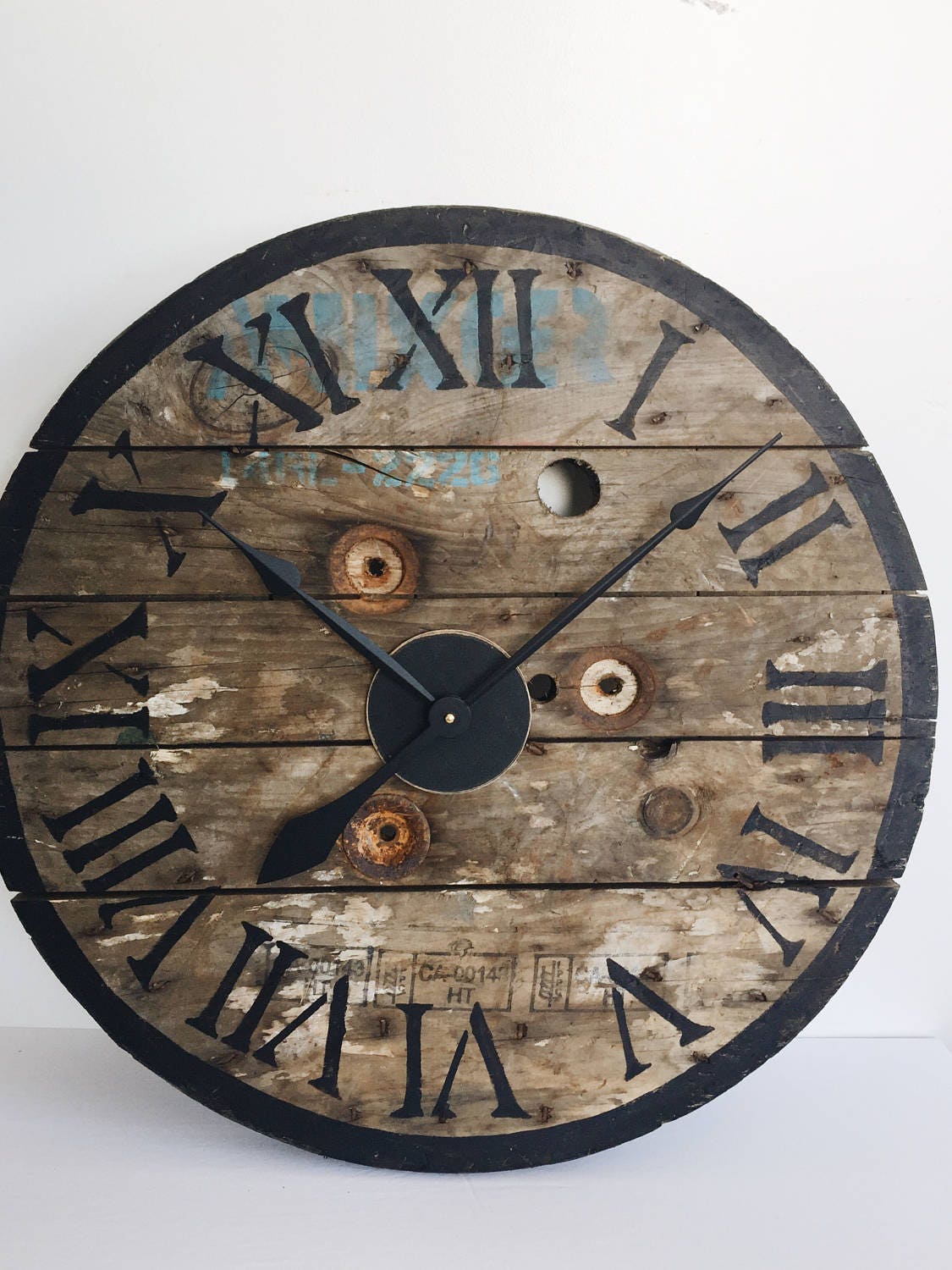 Spool Clock Etsy