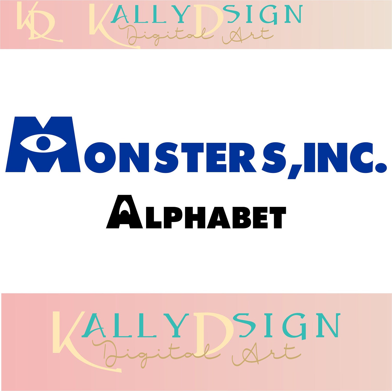 Monsters Inc Svg Alphabet Letters Svg Fonts Monogram Fonts