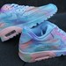 Custom Painted Nike Air Max Cloudy Pastell Dream Art Style