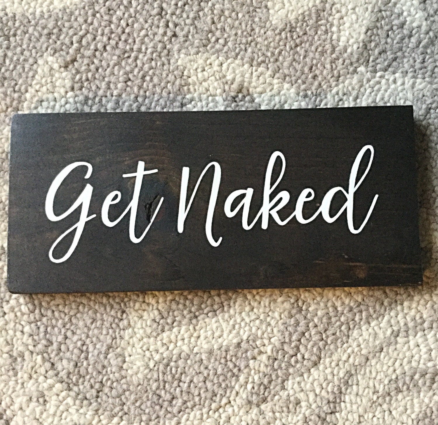 GET NAKED Bathroom Decor Bathroom Sign Bath By RusticHunt