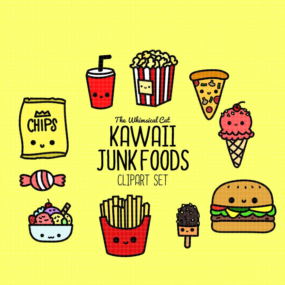 Junk Food Clipart Etsy