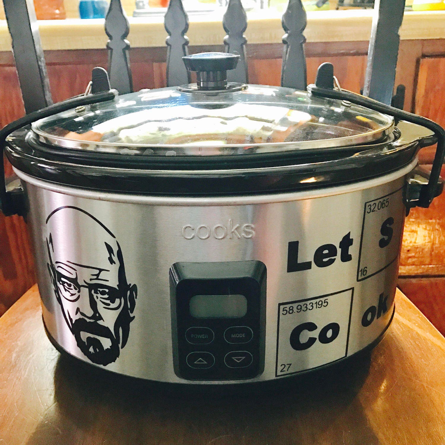 Breaking Bad Crockpot Decal Walter White Lets Cook Slow