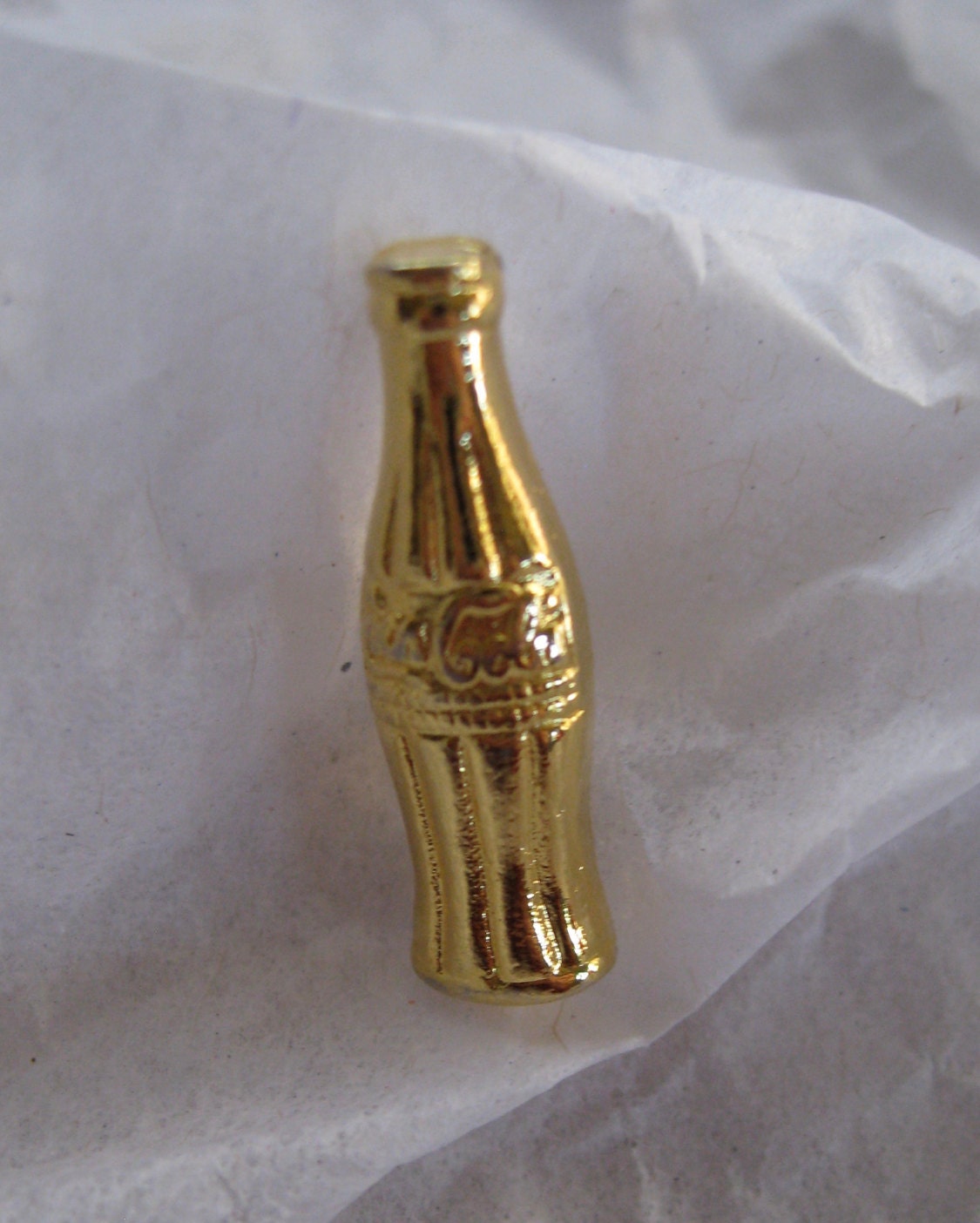 Coca Cola Pin Coke Bottling Company Service Lapel Tack Gold