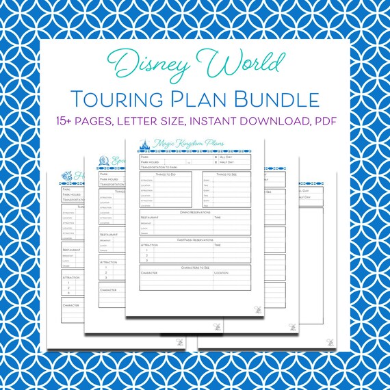 Disney World Touring Plan Bundle Detailed Planning