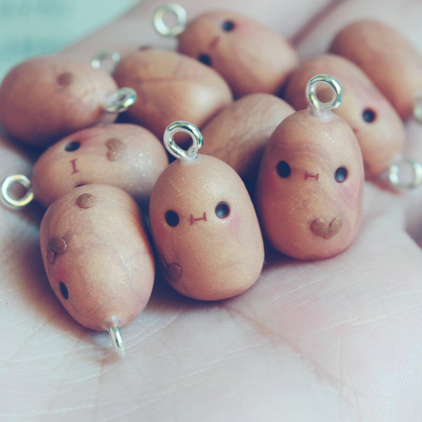 Kawaii Derp Potaoes Charms Polymer Clay Charm Jewelry