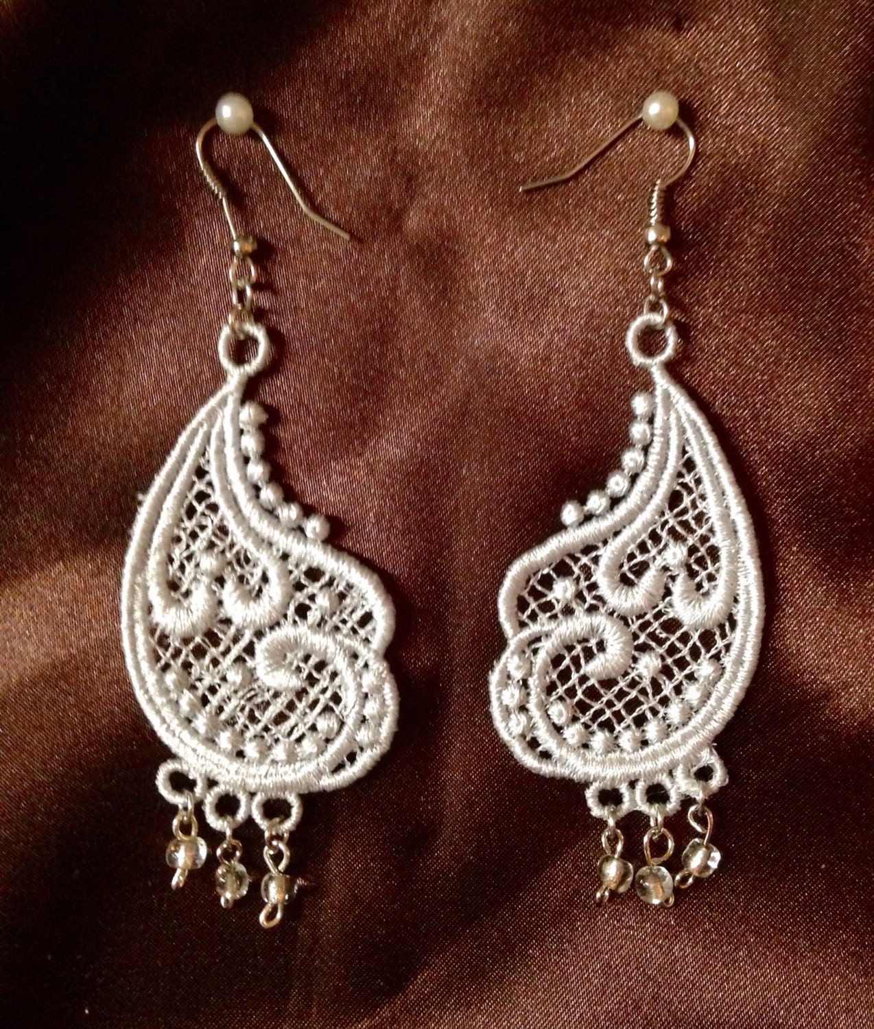 Free Standing Lace Earrings By BeechHollowCreations On Etsy