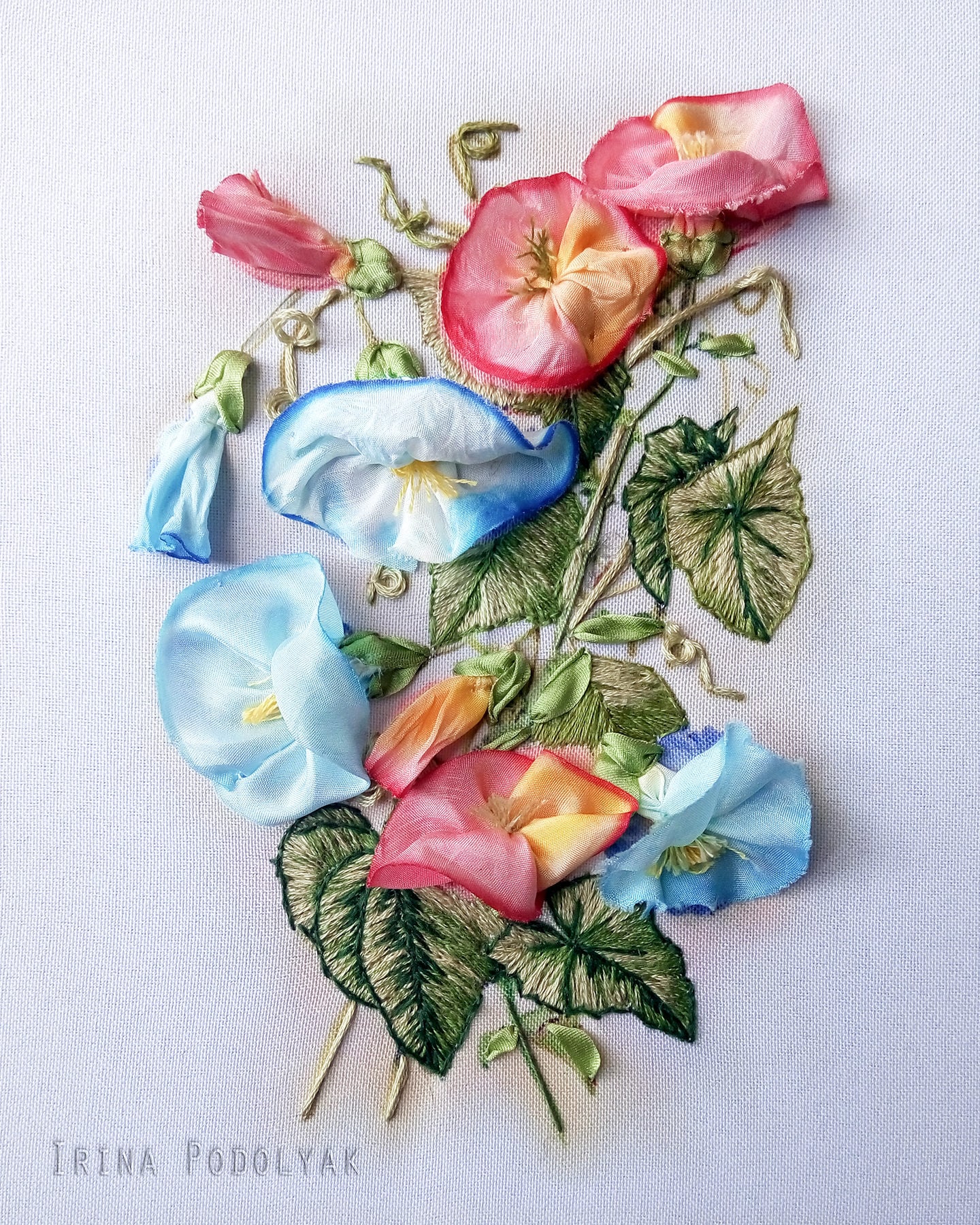 Silk Ribbon Embroidery Kit Bindweed