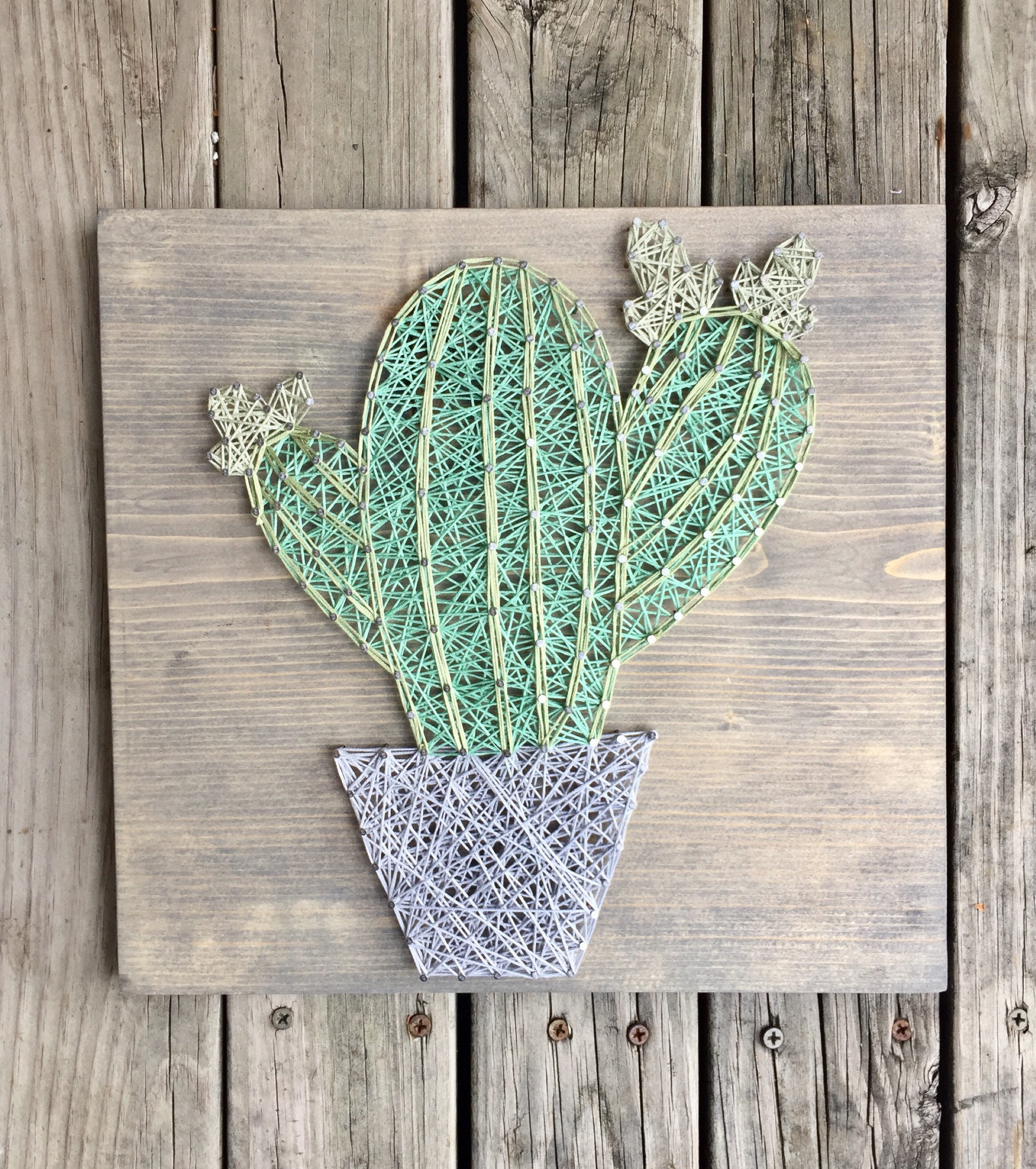 Cactus String Art Cactus Gifts Catcus Wood Sign Cactus