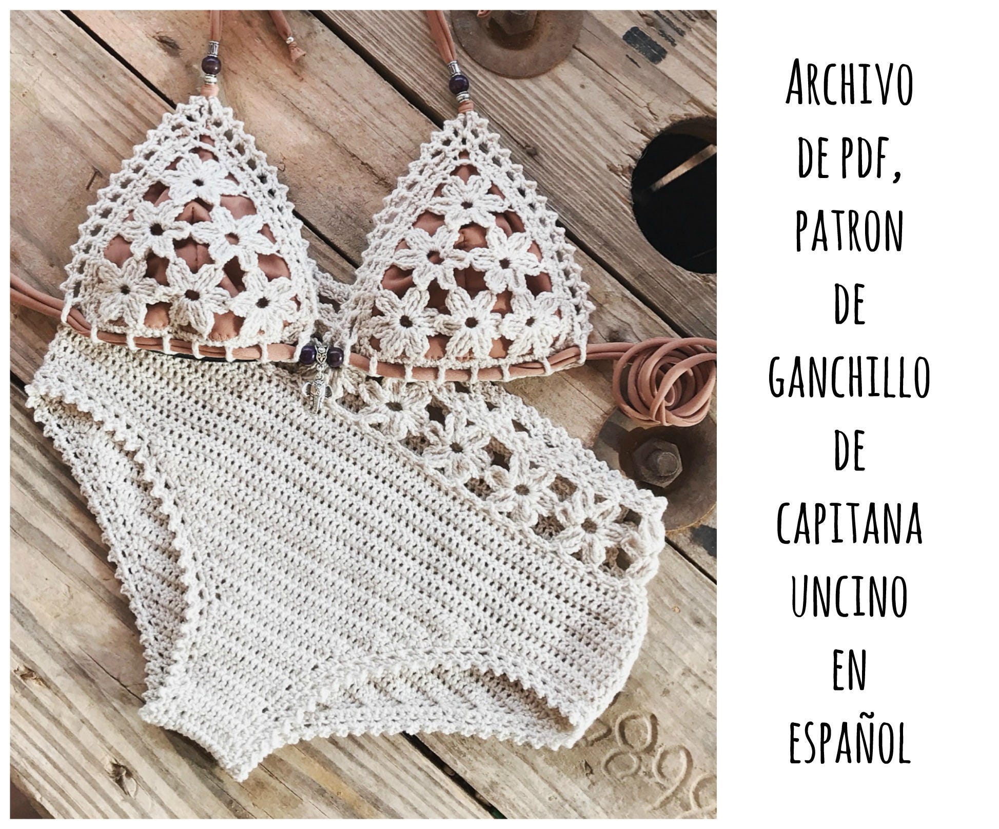 PDF PATRON De Ganchillo Coralia Bikini De Las Flores 2