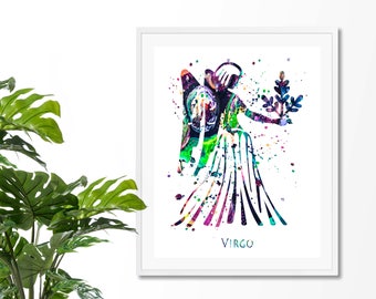 Watercolor Astrology Art Print Twinkle Art Constellation