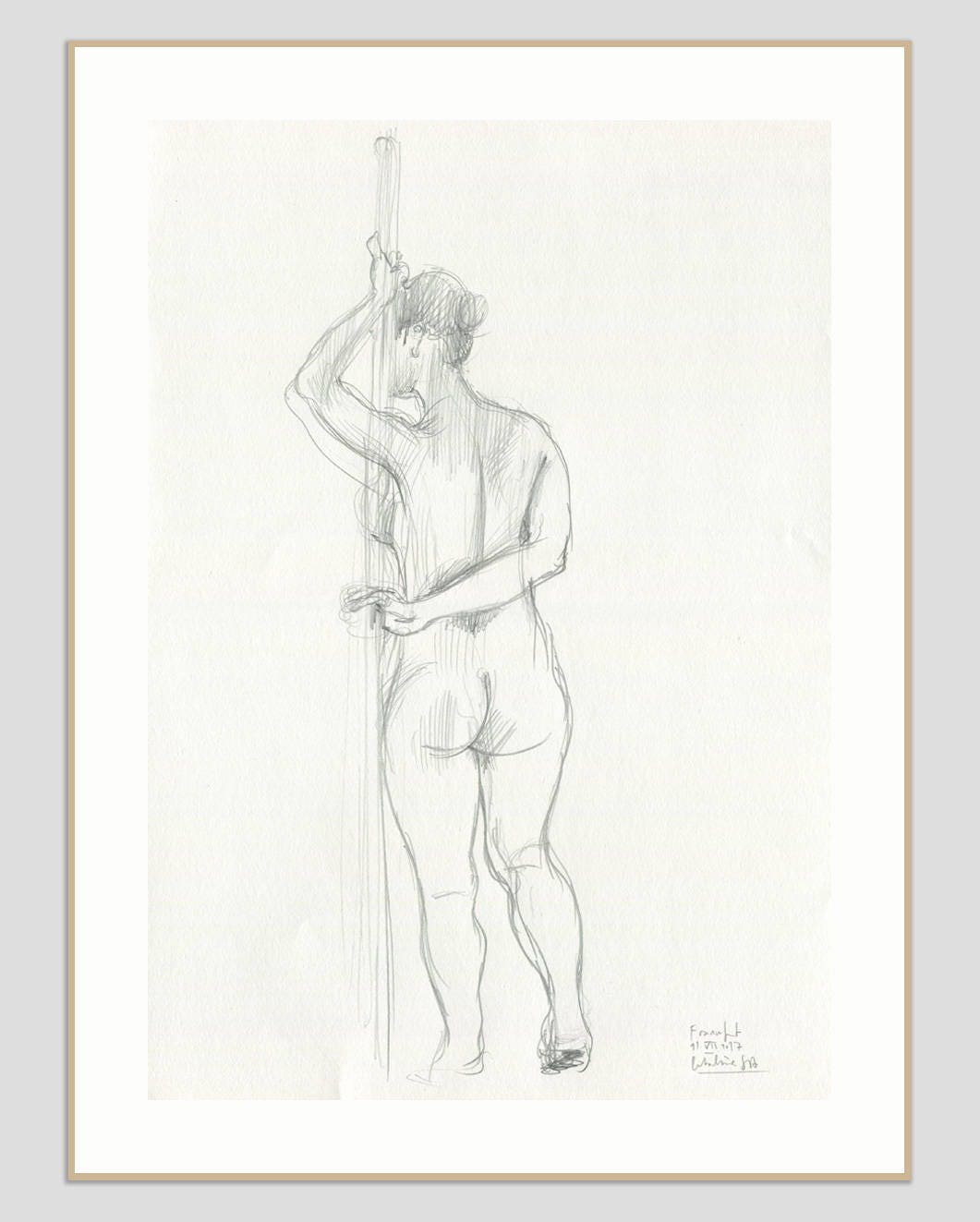 Nude Pencil Drawings Etsy