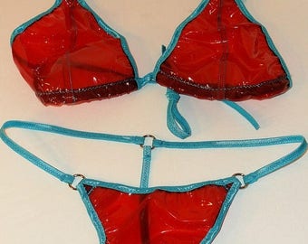 Clear Plastic Bikini Etsy