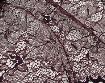 Red Lace Fabric By The Yard France Lace Alencon Lace Bridal