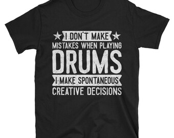 Drummer T Shirt Etsy