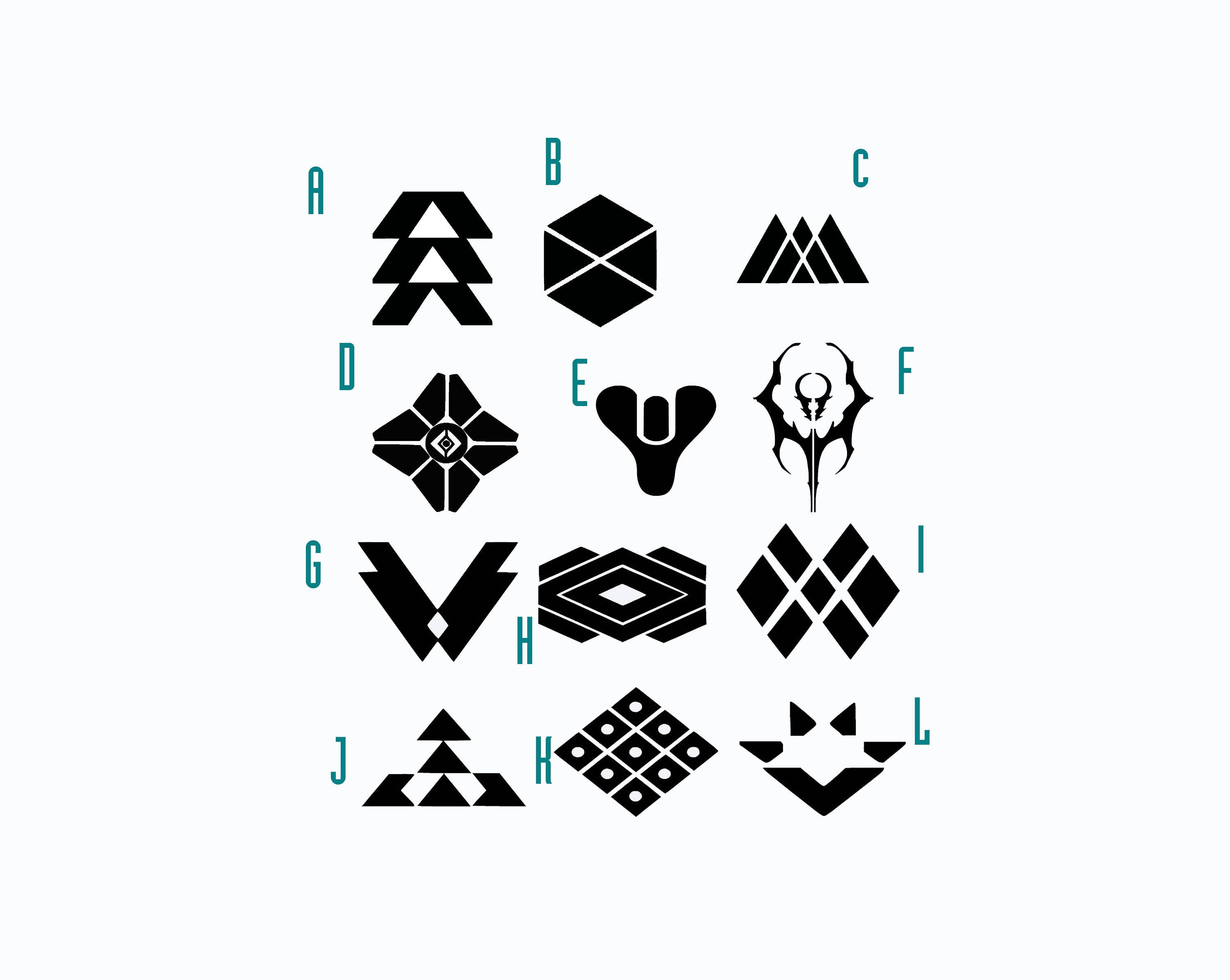 Destiny Badge Symbol Decal Stickers From Bungie Destiny