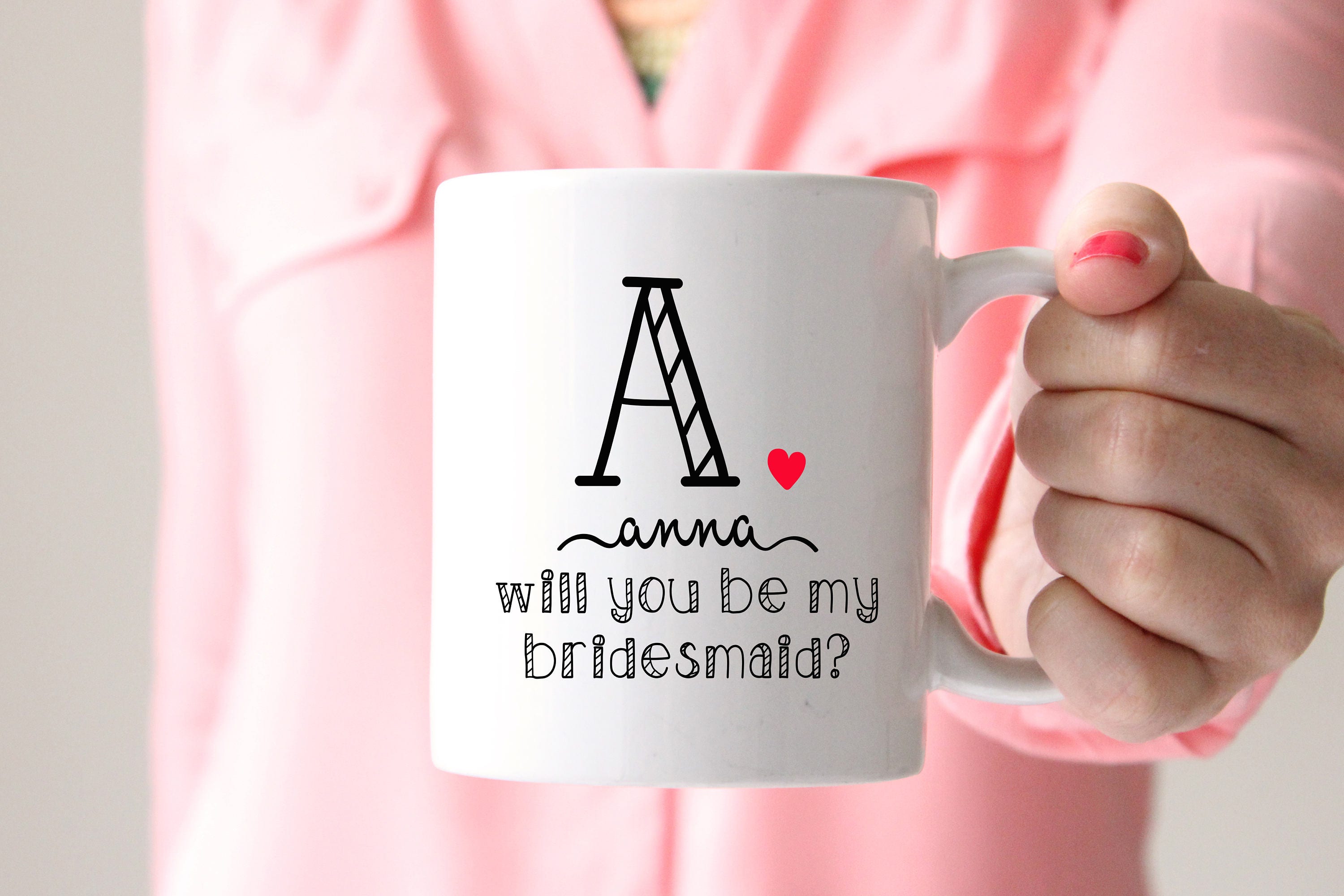 Bridesmaid Mug Bridesmaid Gift Personalized Mug Wedding