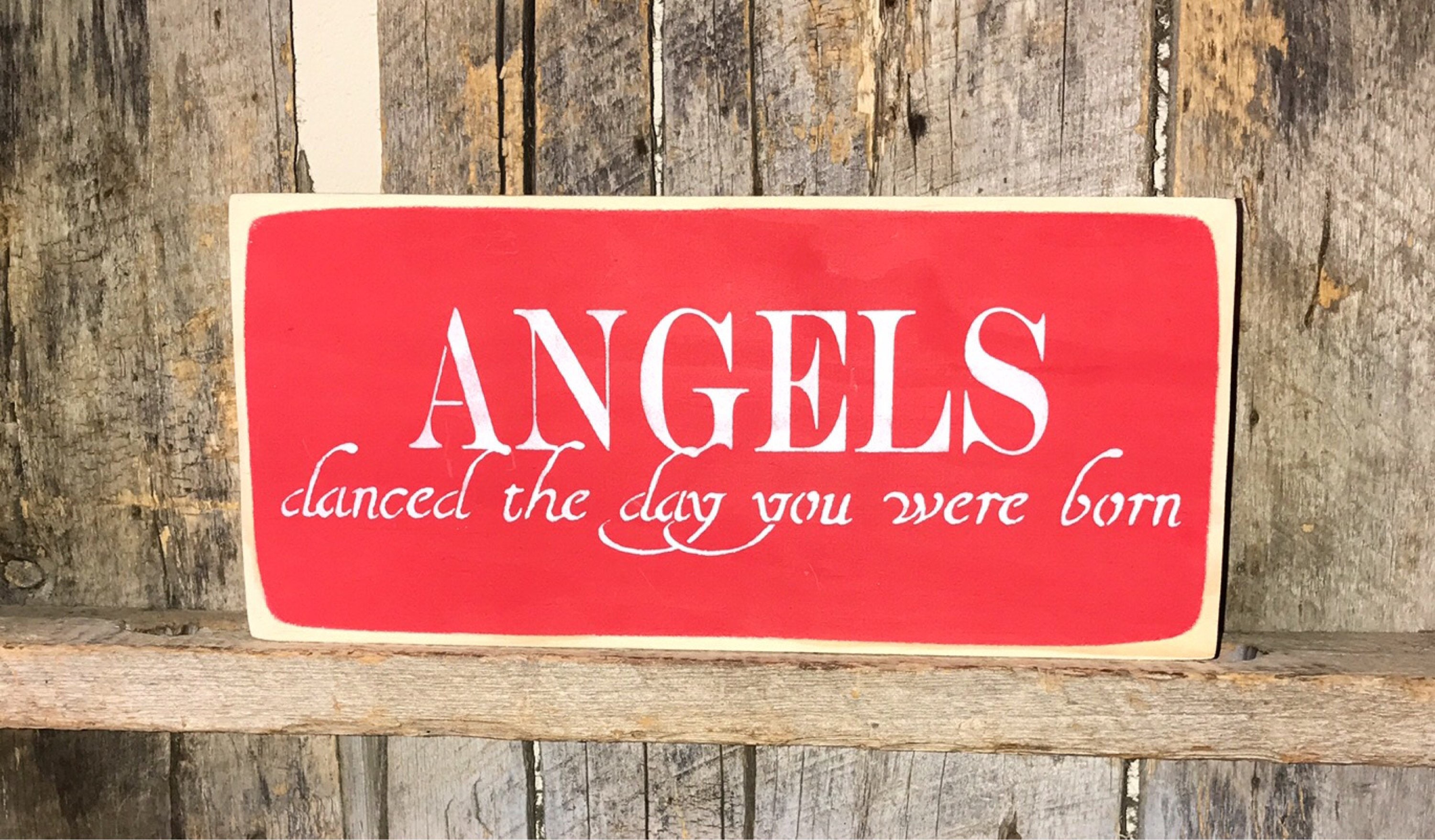 Angels Danced The Day You Were Born Nursery Wall Decor