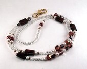 Classy Jasper and Pearl ID Badge Lanyard