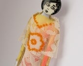 Knitting Lover's Gift in Orange and Sunhine Yellow