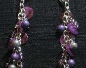 E007 Purple Shells Earrings