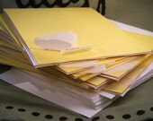 Flutter Set of 10 Yellow Butterfly Cards
